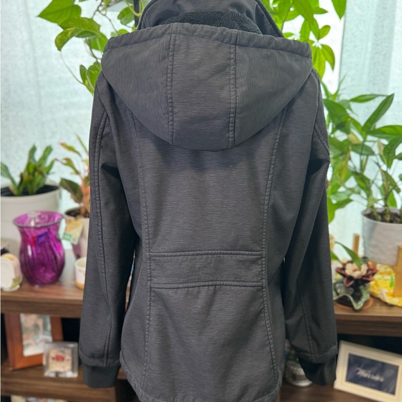 Women's Charcoal Utility Jacket - Picture 7 of 9